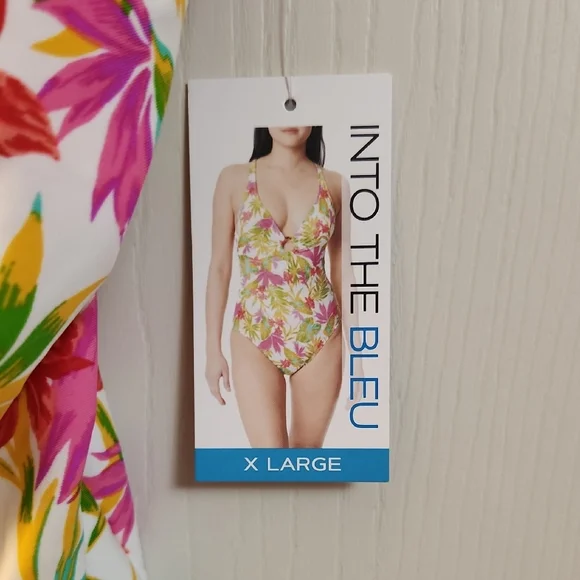 Floral Halter One Piece Swimsuit - Picture 2 of 5